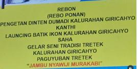 Rebo Ponan Neton Dumadining Kalurahan Giricahyo dan Launching Batik Ikon Kalurahan