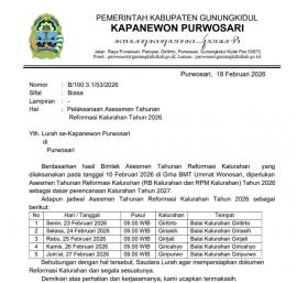 Assesmen Tahunan Reformasi Kalurahan Tahun 2026